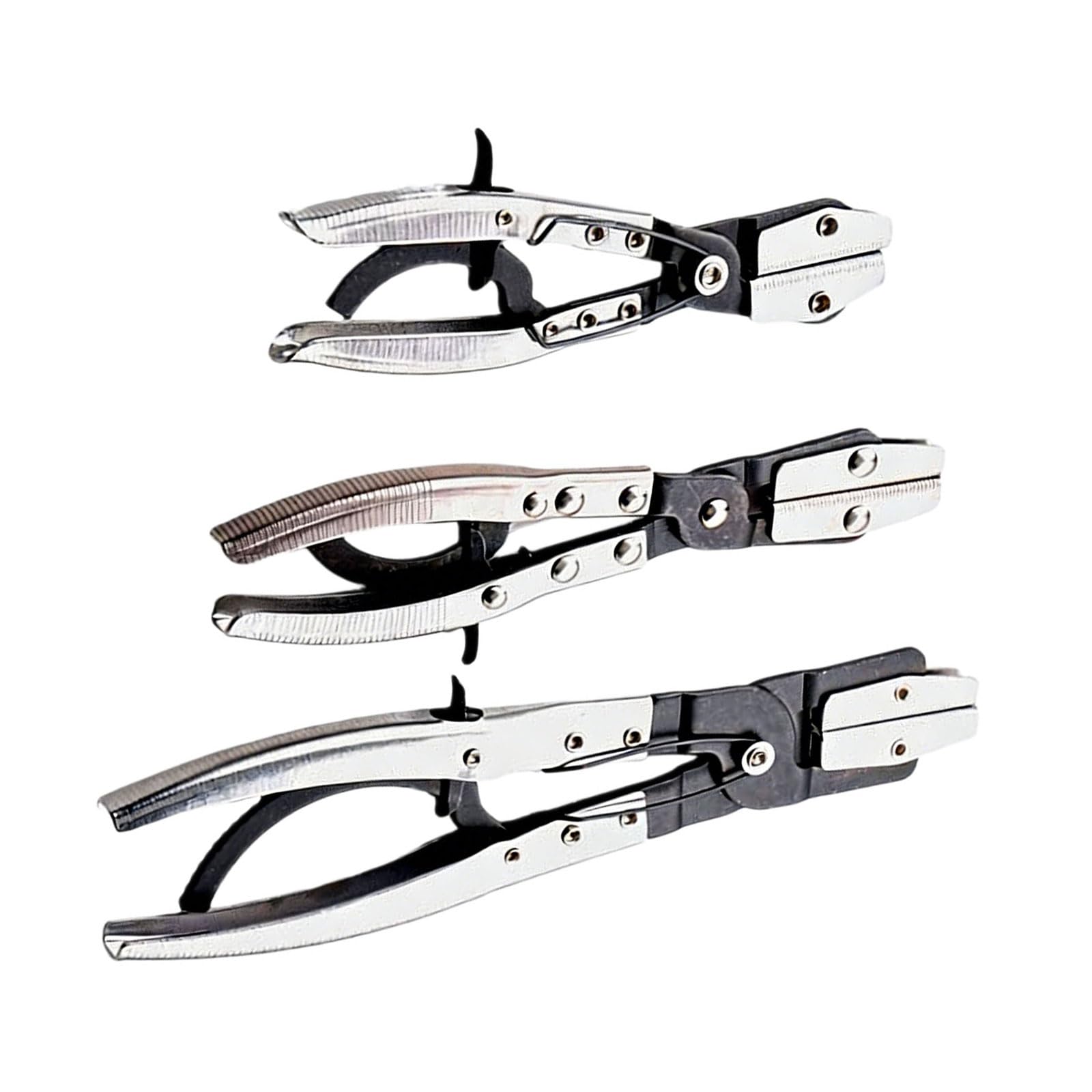 Professional Carbon Steel Hose Clamp Plier Flat Nose Oil Tube Seal Pliers for Automotive Oil Line Repair Maintenance Tube Squeeze Off Pliers