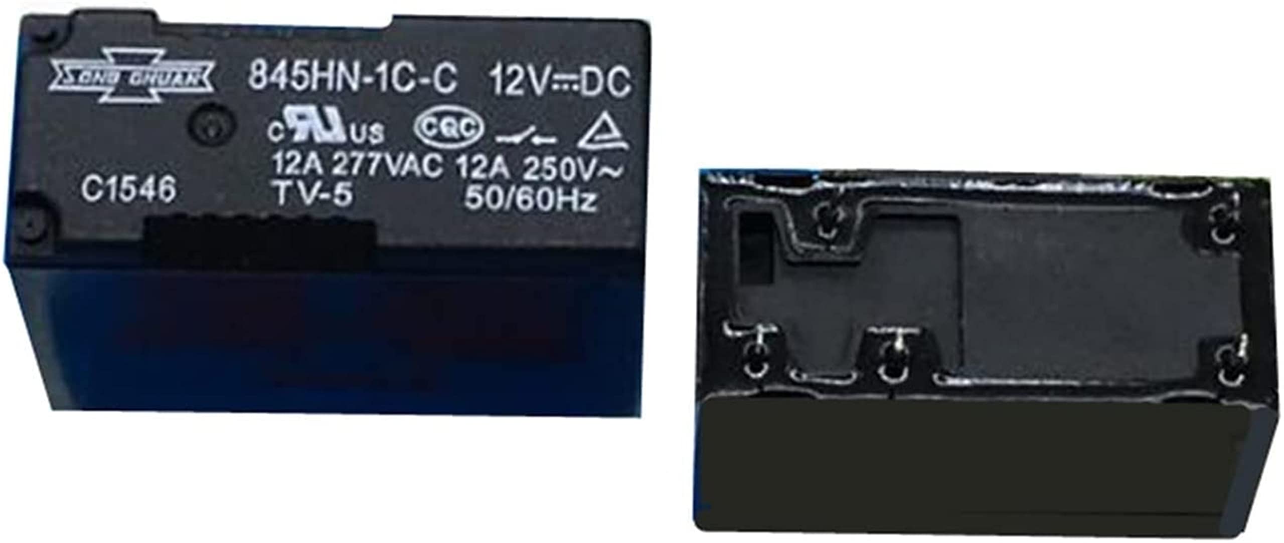 AQHYEBNSR Relay 5PCS/LOT 845HN-1C-C-12VDC 845HN-1C-C-24VDC 845HN-1C-C 12VDC 845HN 1C C DC12V 5PIN 12A Alternative 507-1CH-F-C(845HN-1C-C 12VDC)