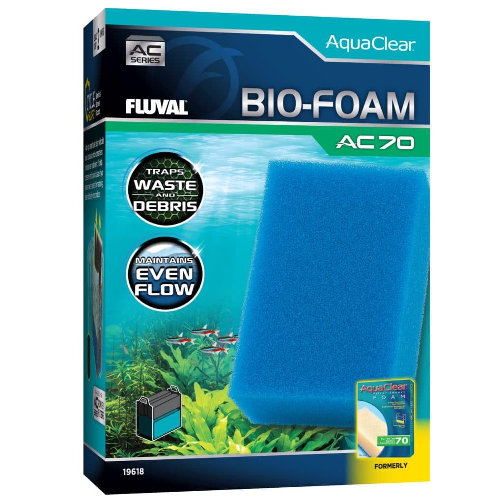 FluvalBio-Foam Blue for Aquarium Filter Backpack AquaClear AC70, Pack of 1