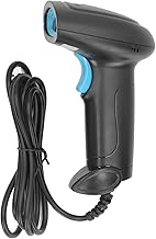 Fafeicy 1D CCD -Barcode -Scanner Hocheffizienz Handheld Barcode Leser für Supermarket Warehouse Express Logistik, Rot LED Scanning für Genaue Scanning