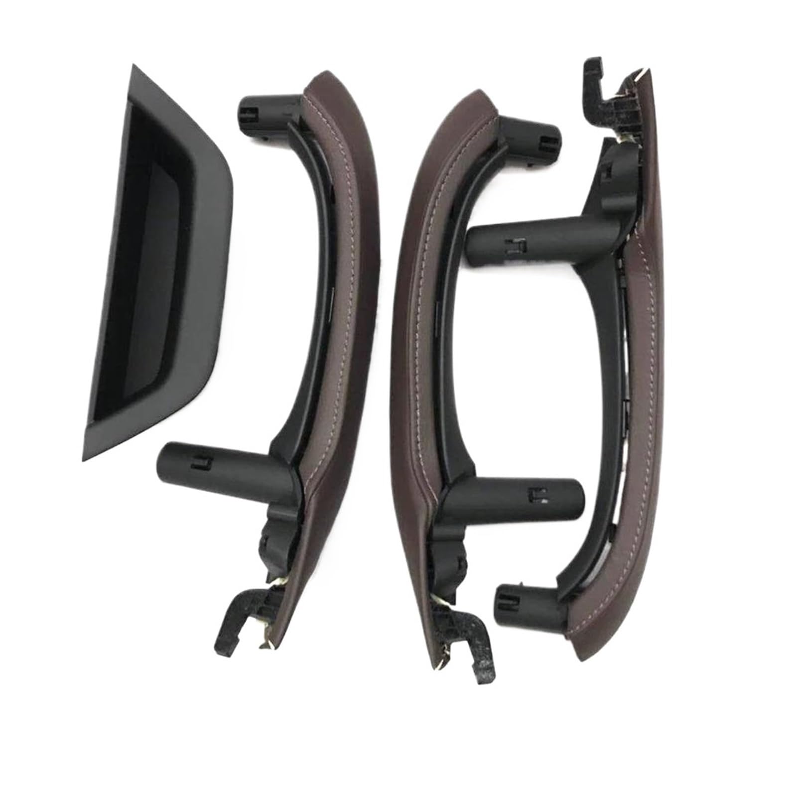 JYUTDW Inner Door Handle Car Door Interior Handle Trim Accessories for BMW for X3 X4 F25 F26 2010-2016(LHD Set Moka)