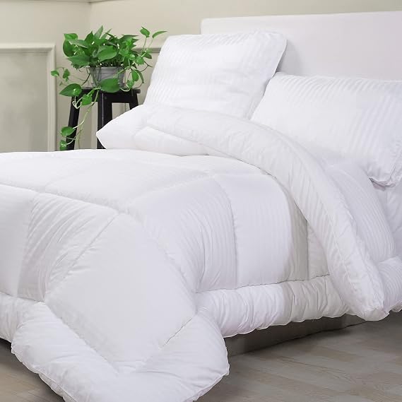 SAMPUR - Couette Sherpa | Sensation Laine et Cosy | Surpiquage Innovant | Réversible été Hiver | Isothermique | Grise | 200 x 200 cm
