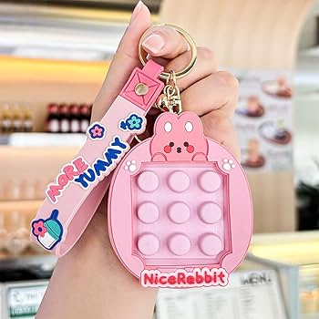 Amazon | Yirdapall キーホルダー プッシュポップ ゲーム チャーム