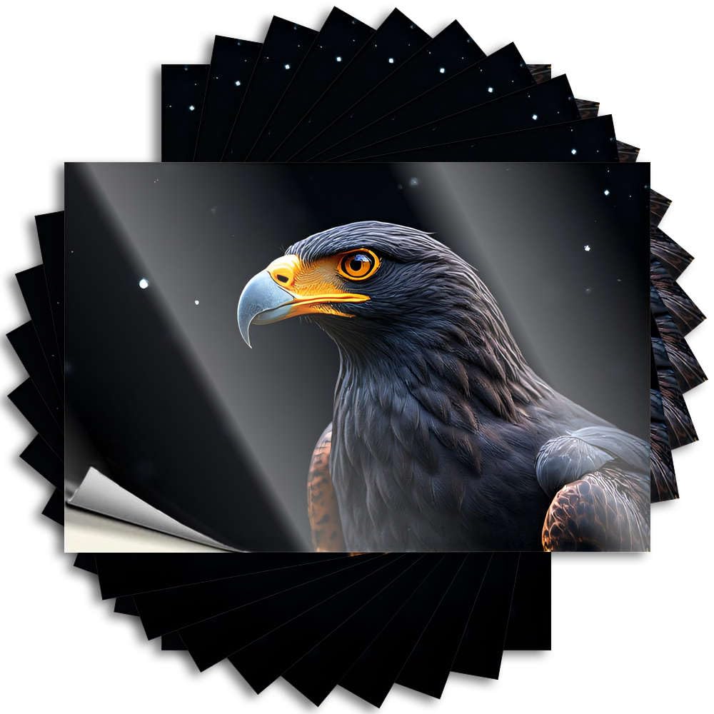 Tattoo Beer Decor Custom Stickers, Hard Waterproof Eagle with Sharp Eyes and Powerful Beak for Hydro Flask | Cozy Vinyl Decals for Silicone Holiday Gift(8X12CM)