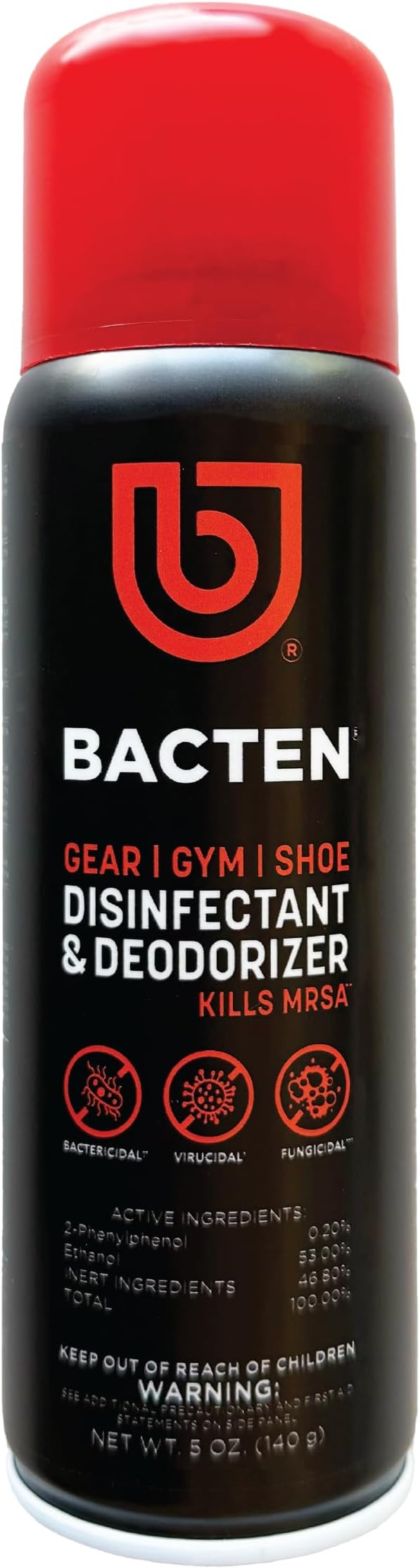 10 Seconds - Household Disinfectant Spray & Deodorizer - Great for Shoes and Gym Equipment! Superior Germ-Killing and Odor Elimination, Fights Staph, Athlete's Foot, Strep, MRSA. (Pack of 2)