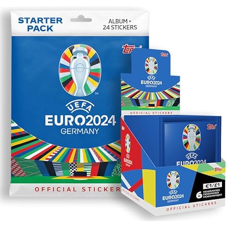 Topps Official Euro 2024 Sticker Album - Mega Starter Bundle