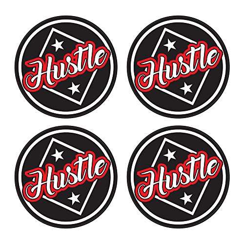 Baseball Bat Knob Decal Sticker - Hustle #TOP2