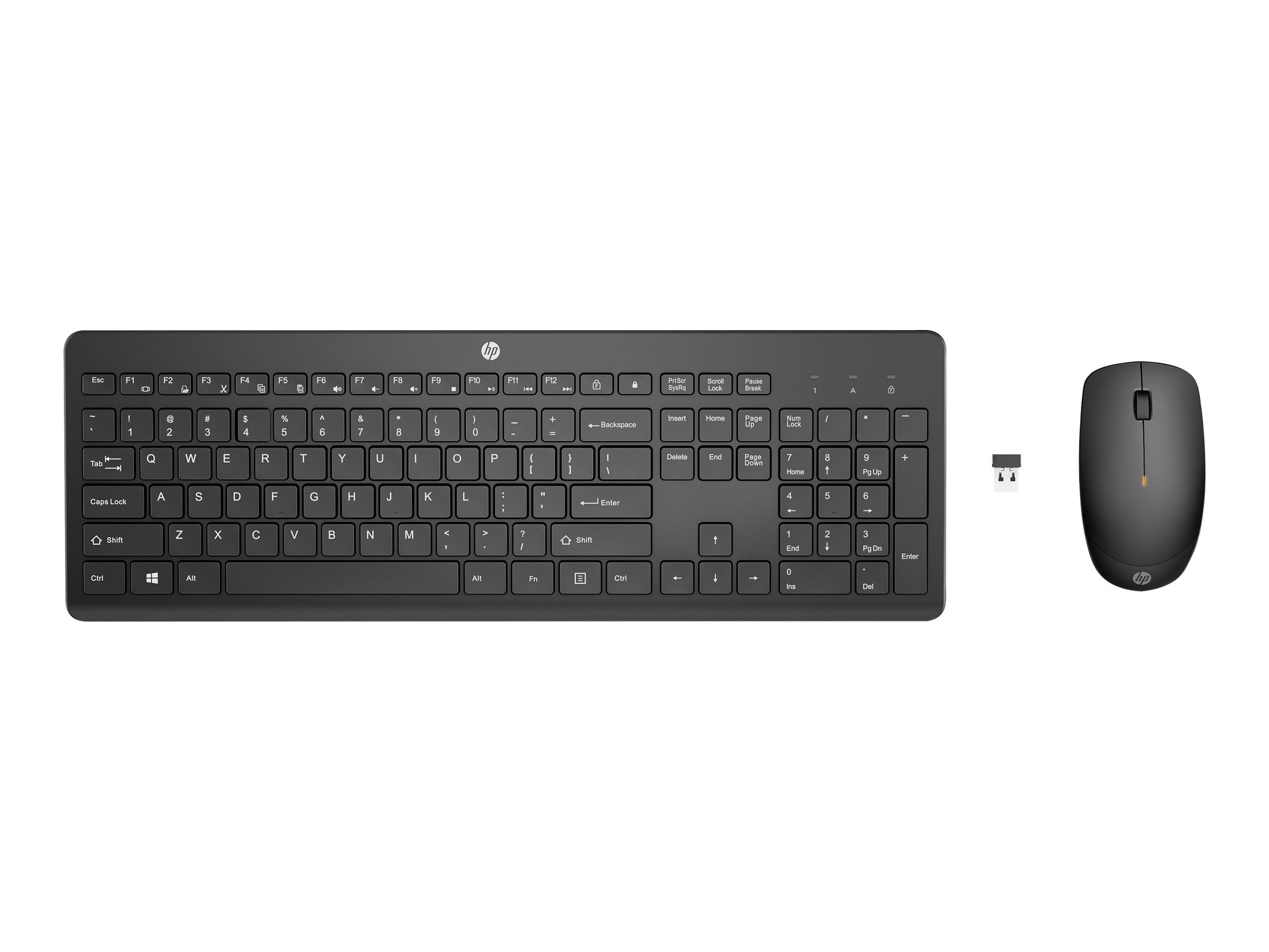 HP Teclado y Ratón 1Y4D0UT Negro QWERTY - Marca EAN: 0198122958016