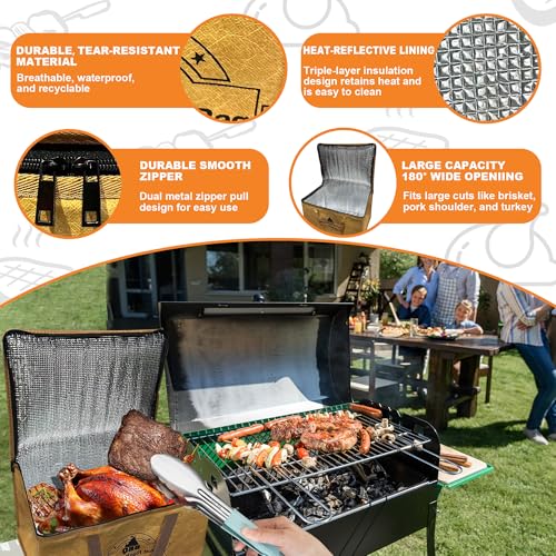 Manta BBQ aislante para reposar carne, reutilizable miniatura 6