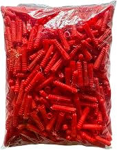 Linic UK Made Fixing Masonry Plastic Wall Plugs, Bag of 1000, Raw Plugs RED (S7656B) Free UK Postage