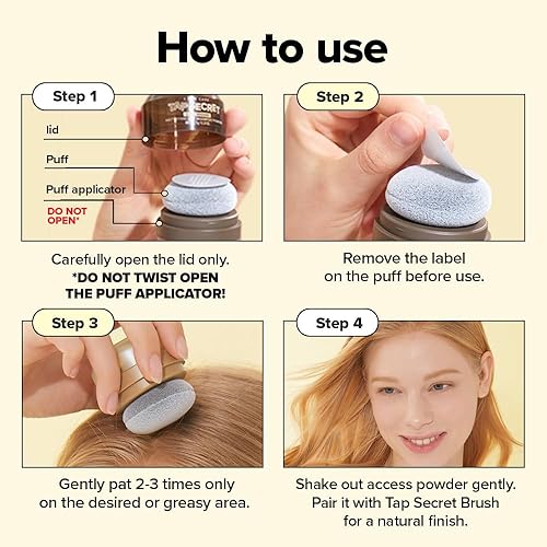 Vista 44 de I DEW CARE Tap Secret - Champú seco en polvo con biotina – Tap Secret Original Fortalecimiento y voluminización, recargable, tamaño de viaje, sin