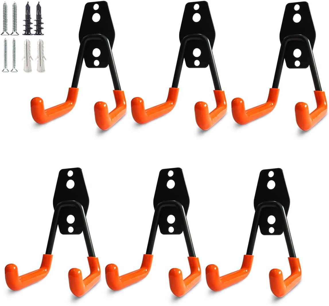 Crochets Muraux/plafond Pour Vélo - Lot De 2 - Support Robuste Acier (charge 45kg)