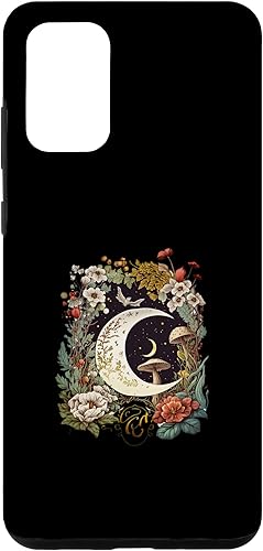 Funda estética para Galaxy S20+ Goblincore y hongo Cottagecore oscuro