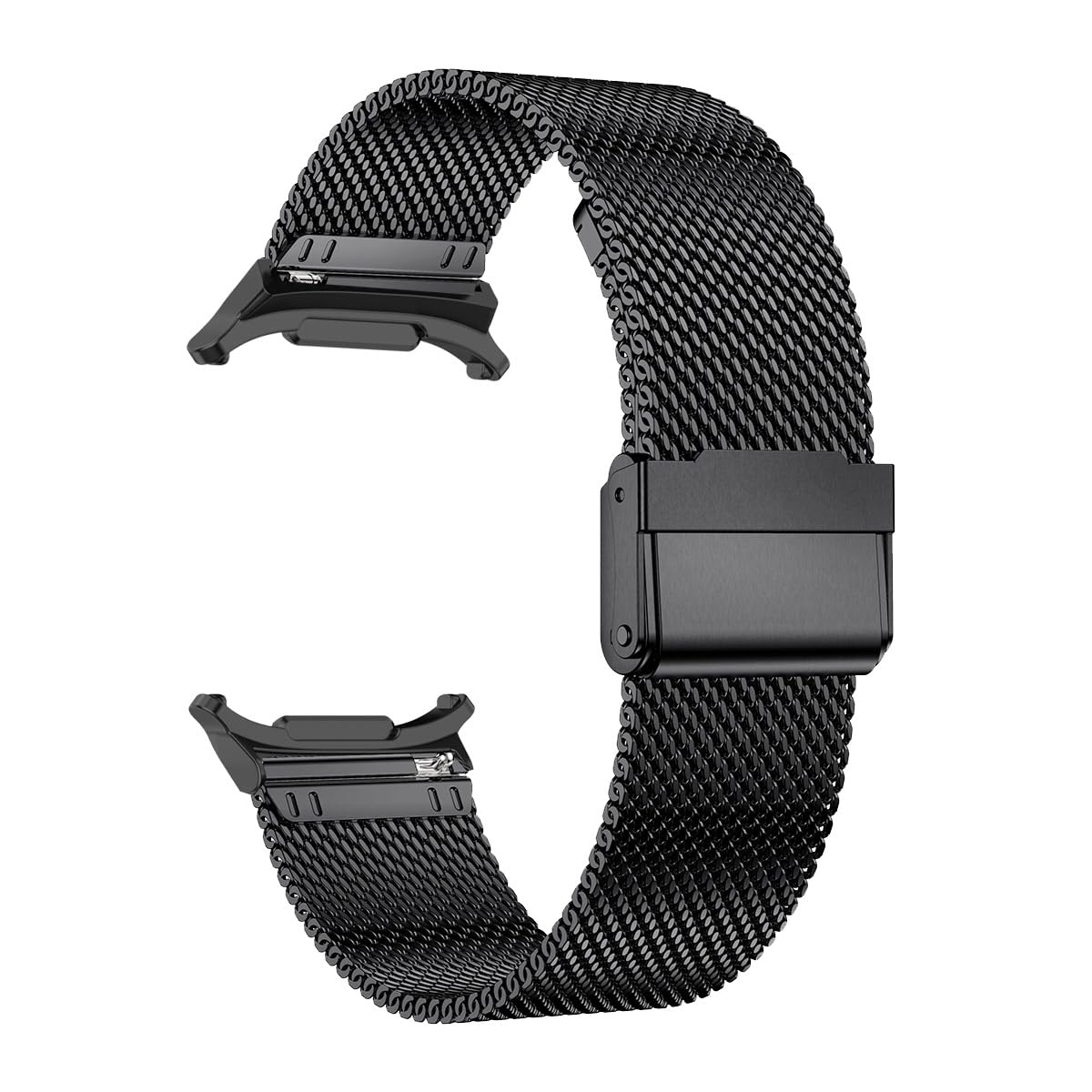 Compatibile con Samsung Galaxy Watch 7 Ultra Band 47 mm, cinturino in acciaio inossidabile a rete in metallo per donne e uomini, accessorio di ricambio adatto per, nero