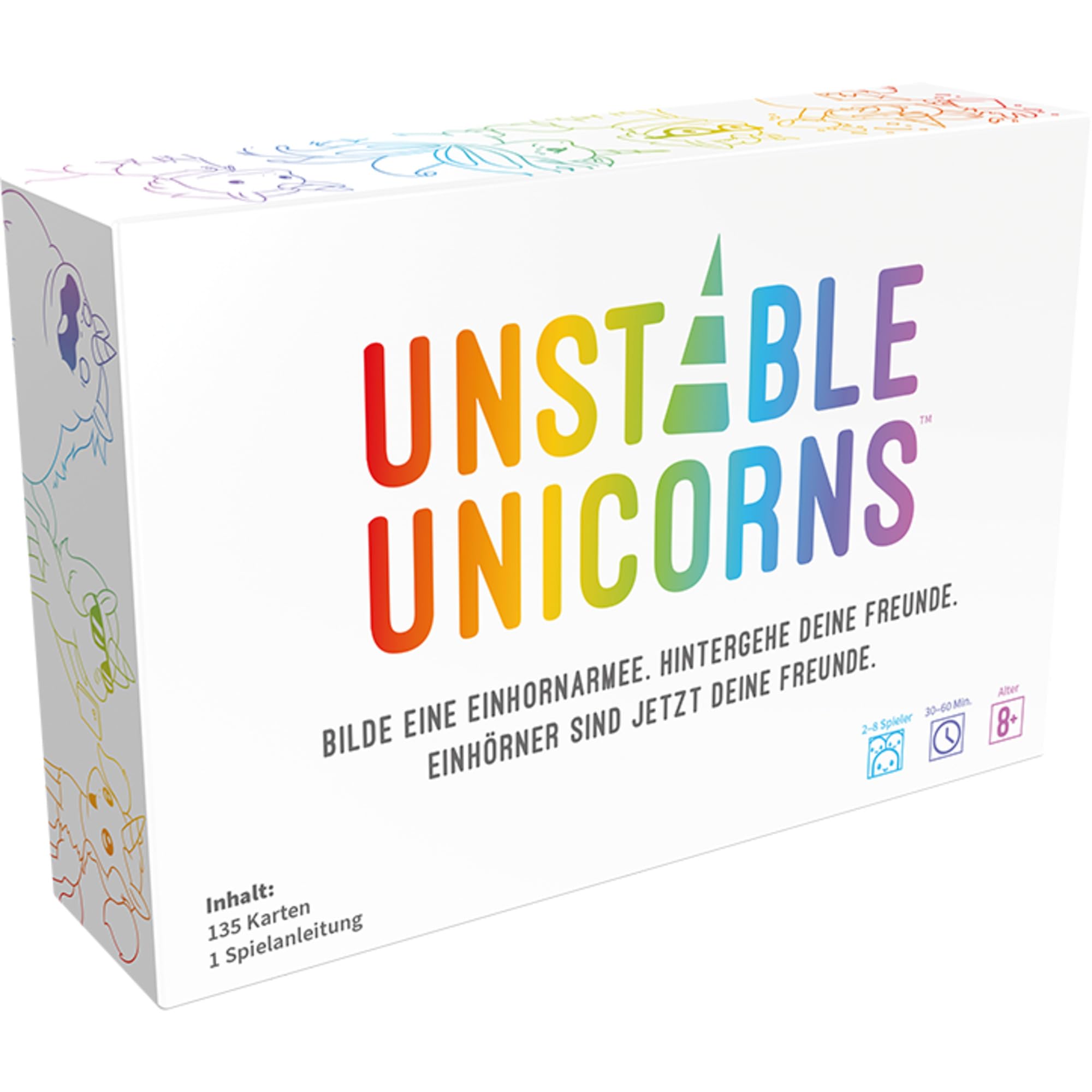 Asmodee Unstable Game Unicorns, Party Game, Card Game, German, Multicoloured, Colourful, TTUD0001