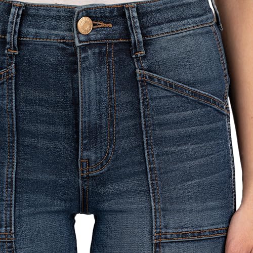 KUT from the Kloth Women's Jodi High-Rise Wide Leg Front Patch Pockets in Energy4