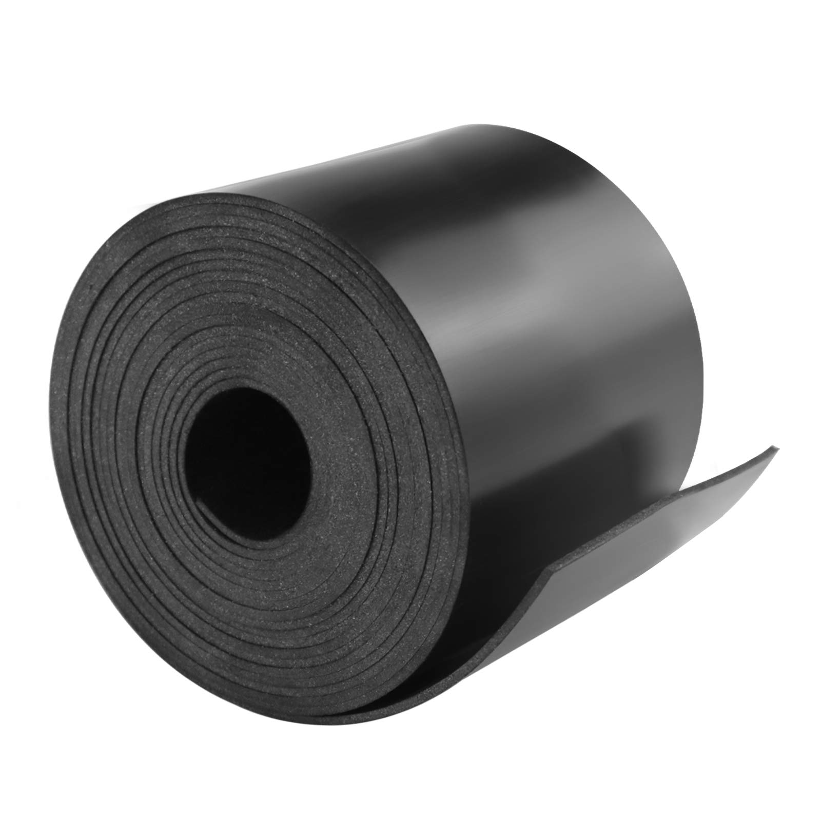 DGSL Neoprene Rubber Strips 3" W x 1/6" T x 10' L, Solid Rubber Sheets, Rolls & Strips Use for Gaskets DIY Material, Pads, Crafts, Weather Stripping,