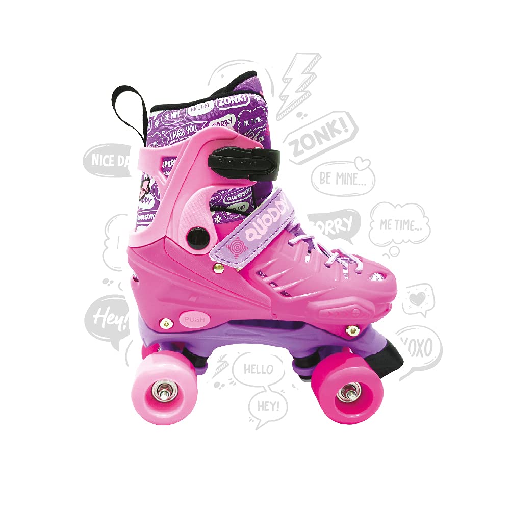 Pattini a rotelle in linea Professionali Bambino bambina donna Pattini in linea bambino bambina 4 ruote rotelle adulto Misure e colori a Scelta (31-34 GIRL)