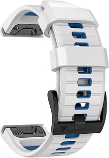 Compatible with Fenix 7 Band,22mm Easy-fit Silicone Watch Strap Wristbands Replacement for Garmin Fenix 5/Fenix 5 Plus/Fenix 6/Fenix 6 Pro/Fenix 7 Pro/Forerunner 935/Forerunner945/Approach S60