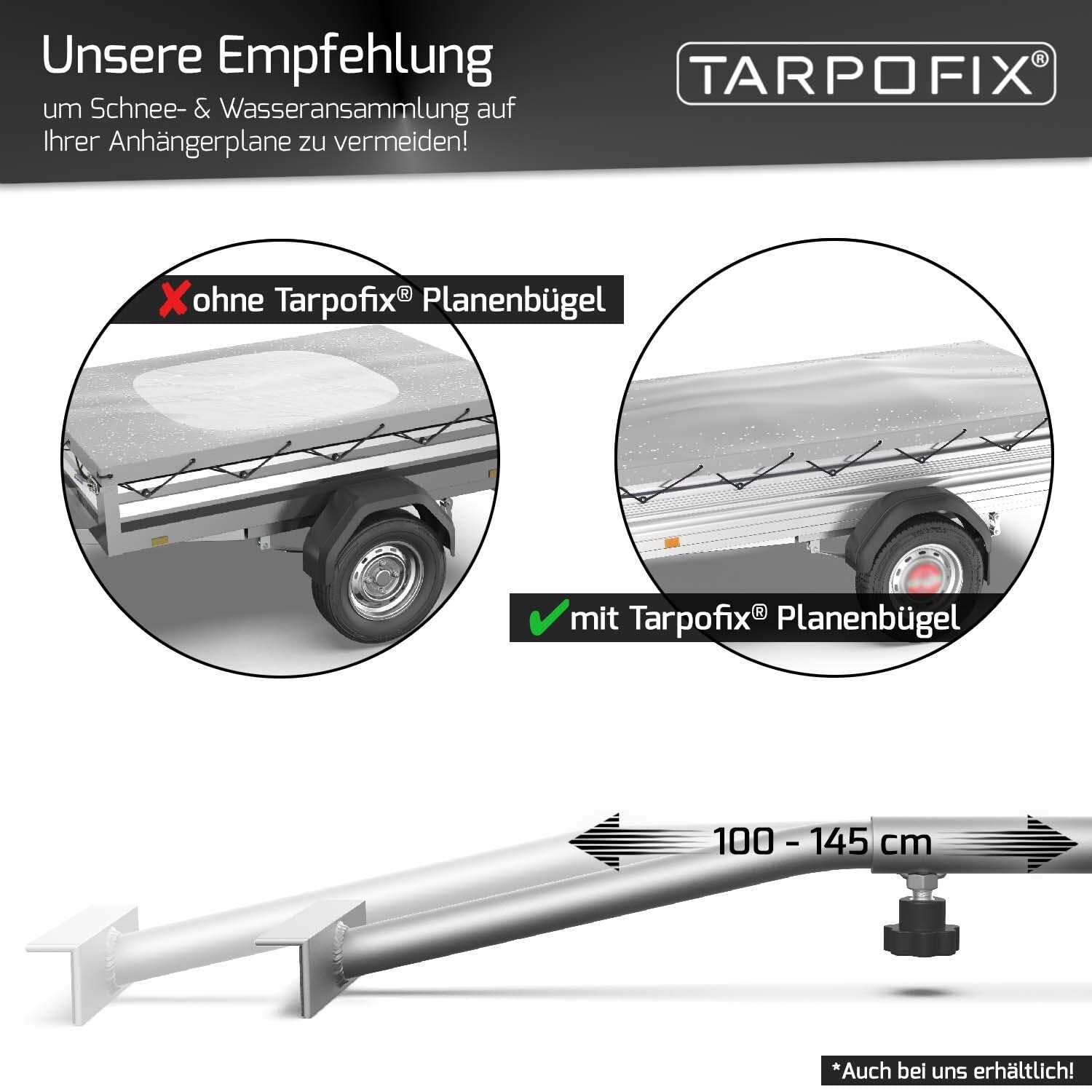 Tarpofix® Plandeka na przyczepę PCW 207 x 114 cm Stema