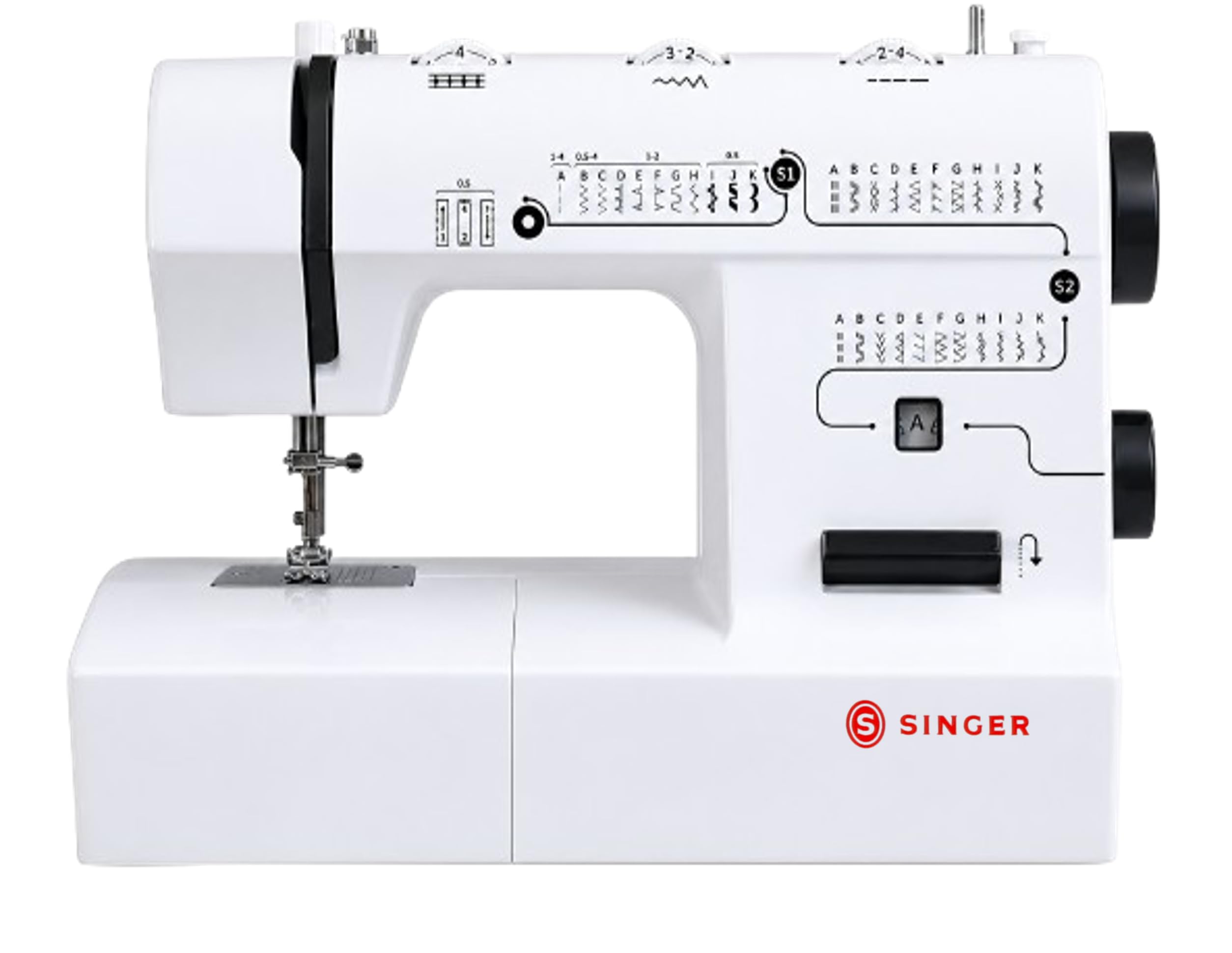SINGER 3432 Sewing Machine | 32 Built-in Stitches, 76 Stitch Functions | Adjustable Stitch Length & Width (5mm) | 4-Step Buttonhole | Heavy Duty Metal Frame | LED Light | 70W Motor-image-11