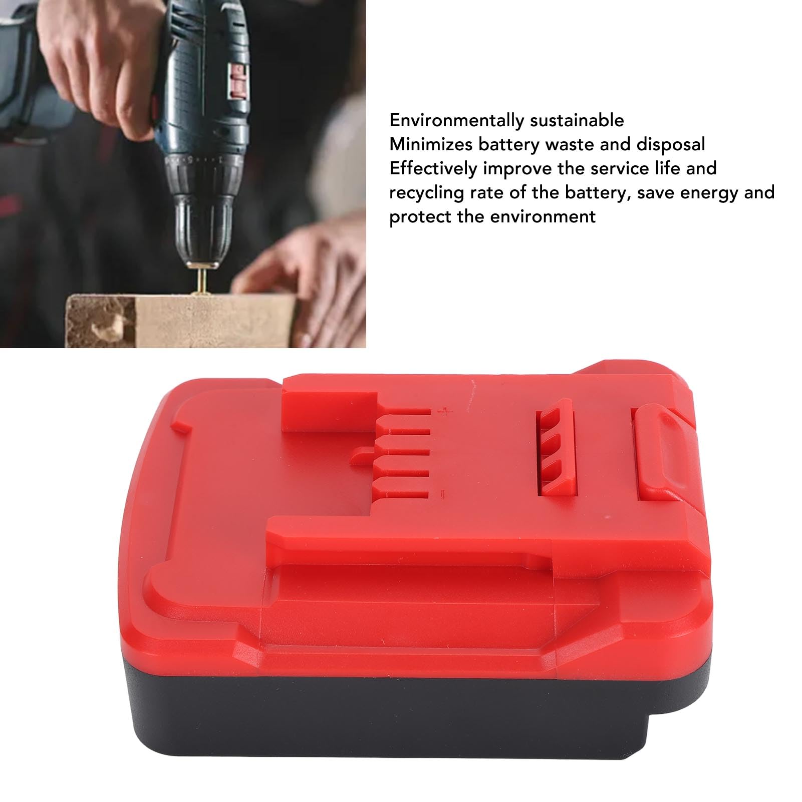 ASHATA Adaptateur d'outil électrique Li-ion 18 V, convertisseur d'outil électrique Li-ion 18 V,