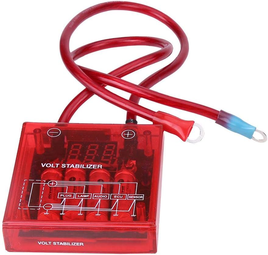 Digital Voltage Stabilizer Kit, 12V Battery Saver for Automotive Vehicles, Voltage Regulator Replacement with Digital Control for Cars Trucks SUVs Motorcycles and RVs