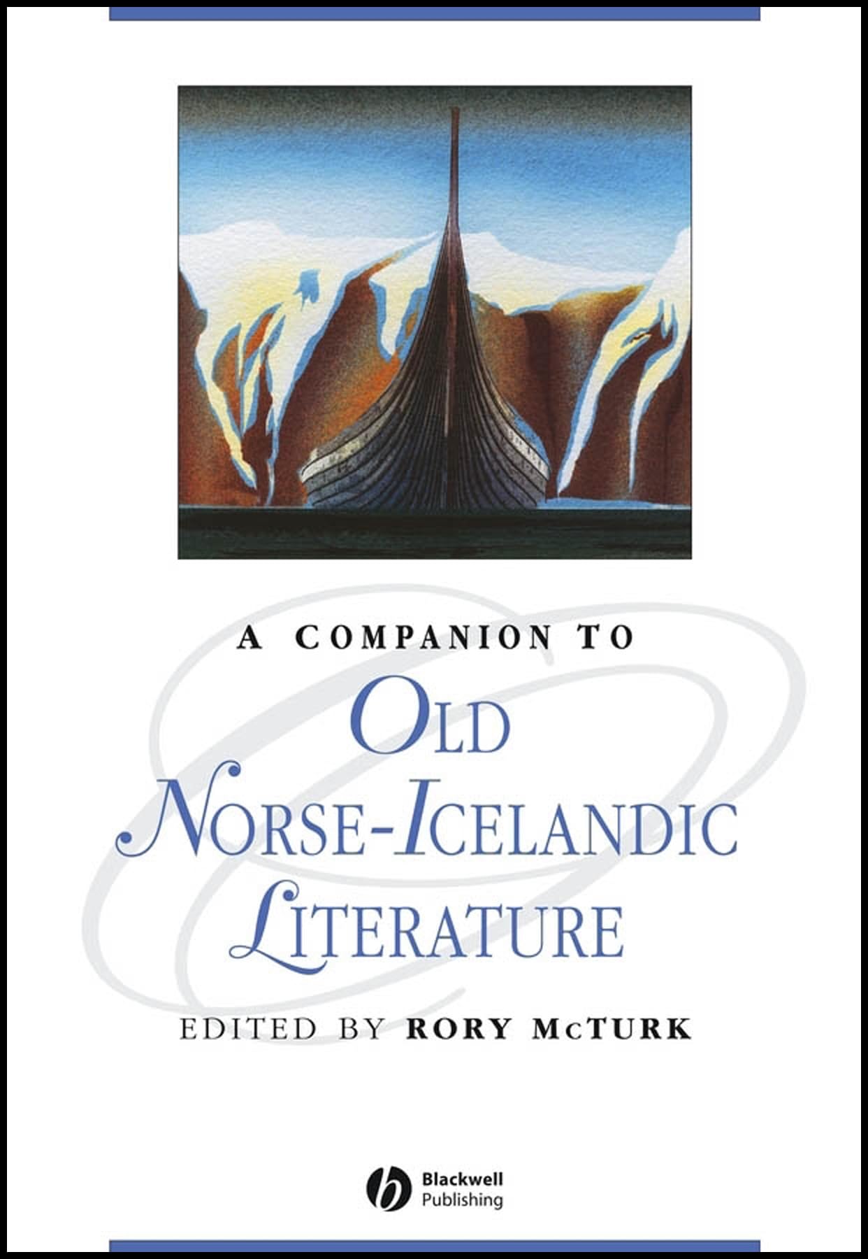 Companion to Old Norse–Icelandic Literature and Culture McTurk Paperback