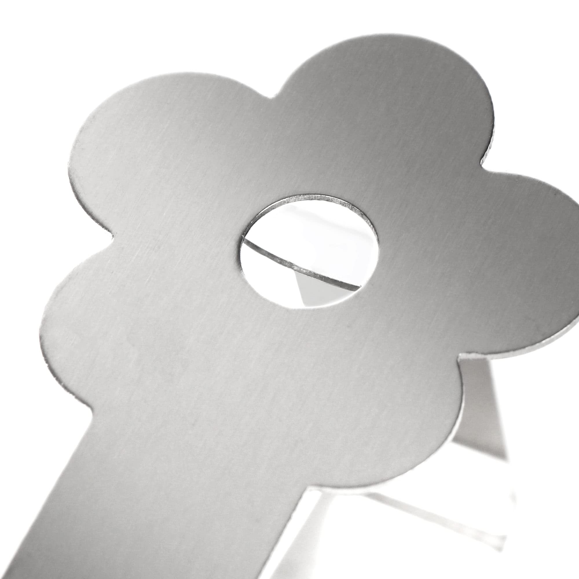 COM-FOUR® 8x clip per tovaglie premium in acciaio inossidabile - porta panni per biancheria da tavola - clip per tovaglie per interno ed esterno - clip in metallo (08 pezzi/fiore