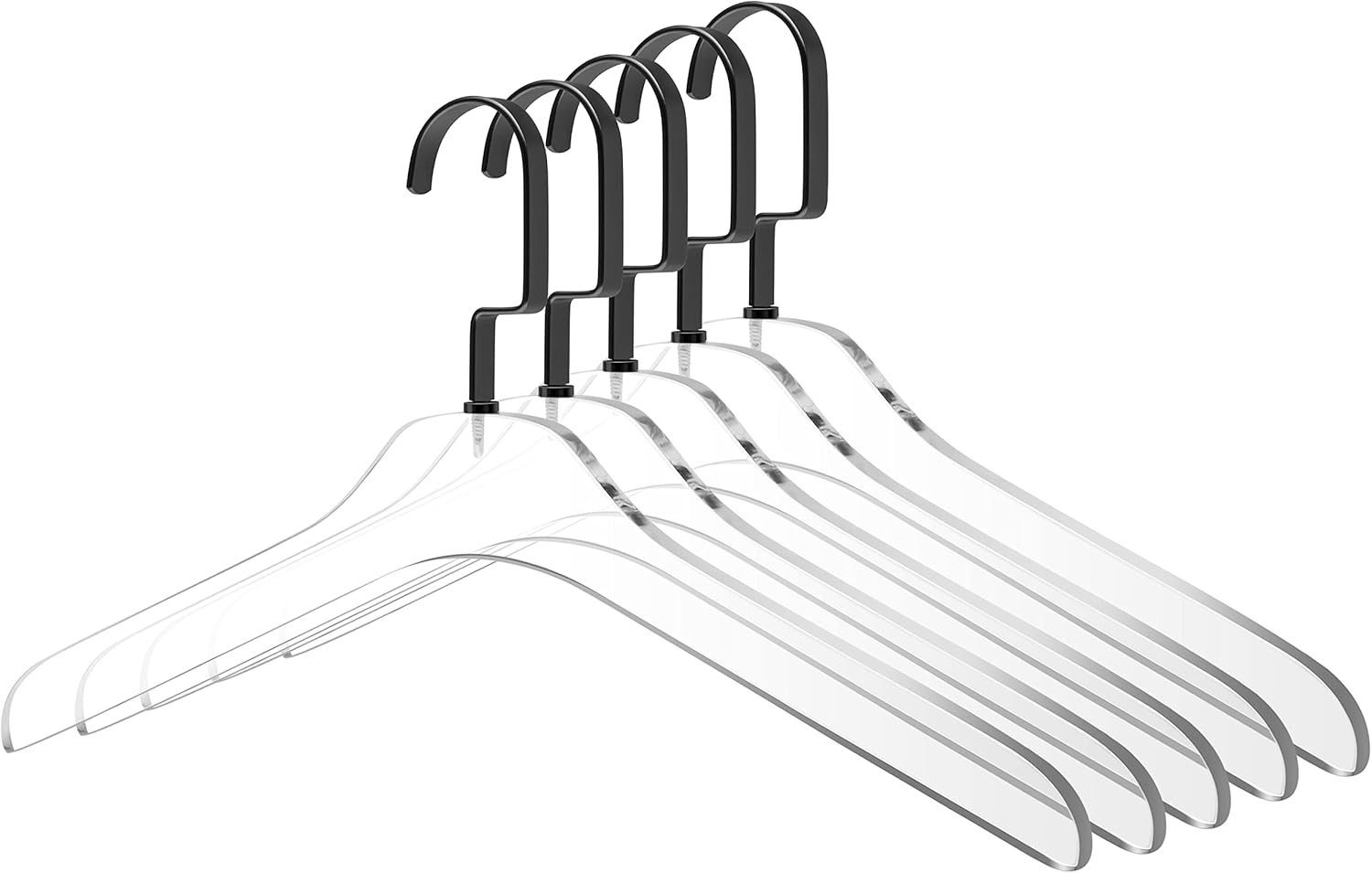 Quality Hangers Clear Acrylic Lucite Coat Suit Hangers