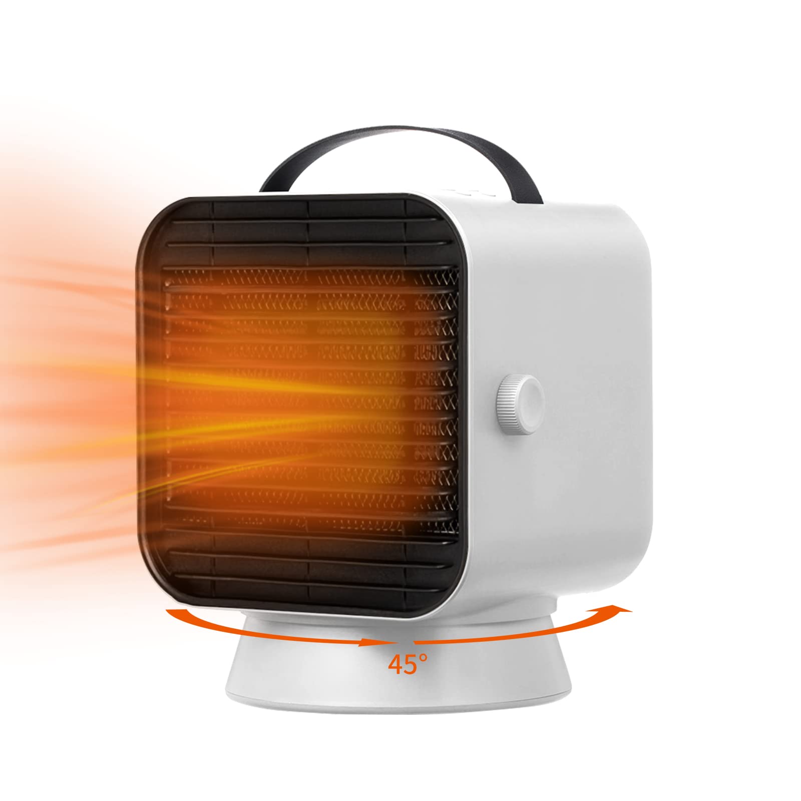 Portable Electric Space Heater, URANDM Small Space Heater 45° Oscillating  Ceramic Heater with Thermostat Overheat Protection Fast Heating Heater for  Home Bedroom, Living Room, Office Floor (White) : Amazon.ca: Tools u0026 Home