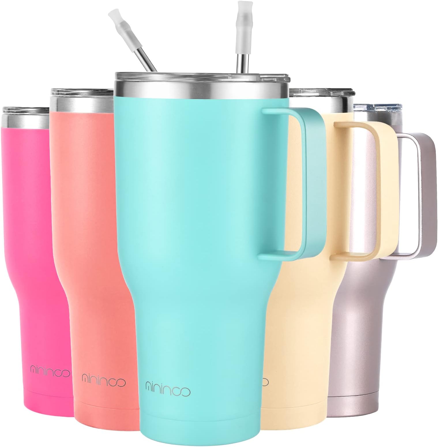 MURS 40 oz Tumbler with Handle and Straw Insulated