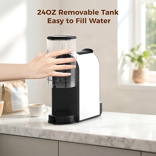 Miniatura 5 de CHULUX Mini máquina de cápsulas de café espresso para NS Original Capsule, 20 bares, cafetera espresso de una sola porción, 1400 W