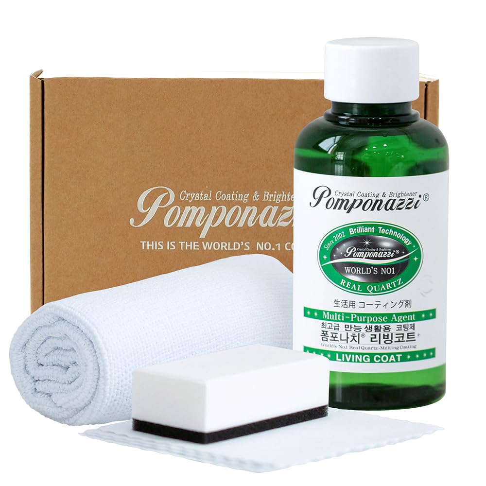 - Premium Ceramic Coating Kit for Home - Shine, Seal & Protect Countertops, Kitchen, Bathroom, Glass, Stainless Steel - Repels Water Stains & Grime - Hydrophobic Nano Technology, Odorless