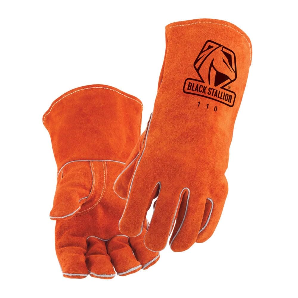 Black Stallion 110 Standard Split Cowhide Stick Welding Gloves