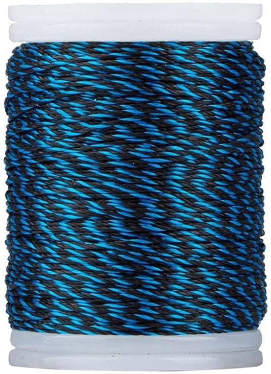 110m Bow string Serving Thread and Durable Nylon String Use for Bowstring Archery Supplies Suitable for Outdoor Sport (Blue and Black)