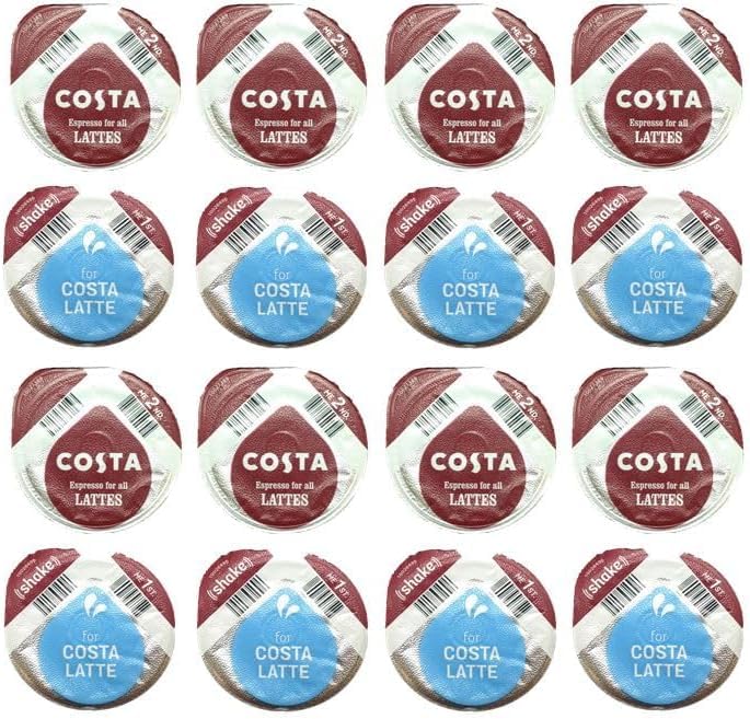 50 x Tassimo Costa Latte T-Discs Coffee & Milk Pods 25 Drinks/ 50 T-Discs - SOLD LOOSE