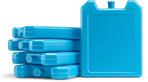 Miniatura 3 de Fit & Fresh Cool Coolers, paquete de 5 bloques de hielo para los días de la semana, paquetes de hielo compactos y reutilizables para loncheras y