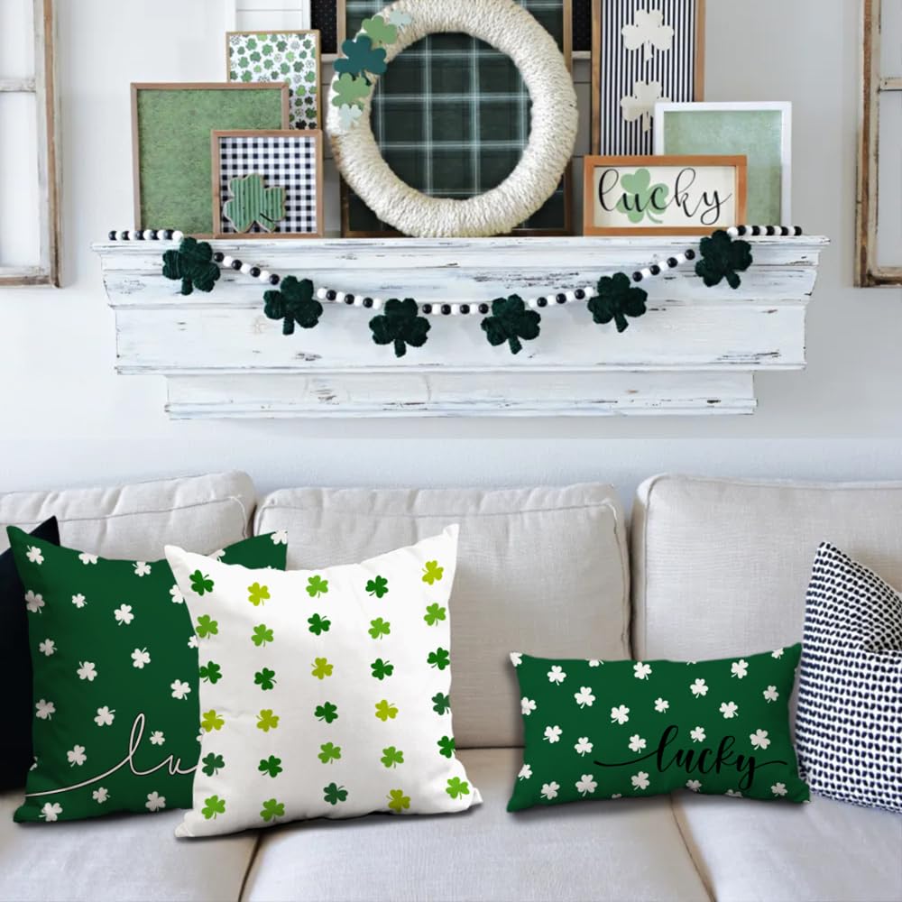 DFXSZ Fundas De Almohada Del Día De San Patricio De 16 X 16