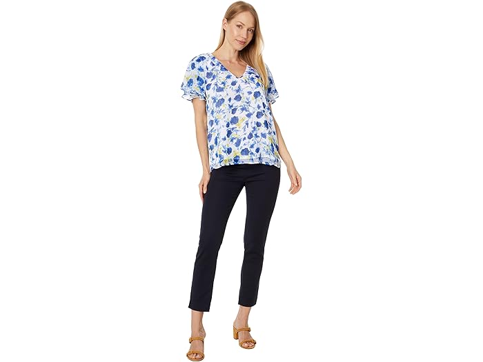 Vince Camuto V Neck Tulip Slv Blouse - Image 3