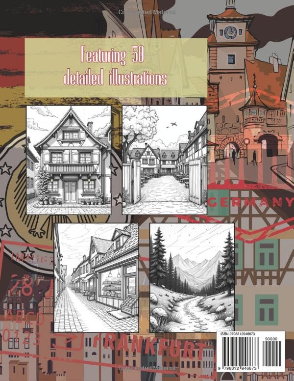 Germany in Colors: A Beautiful Coloring Book for Adults: Ein faszinierendes Malbuch mit den schönsten Landschaften, Städten und Wahrzeichen ... A Travel & Culture Coloring Collection) - Image 2