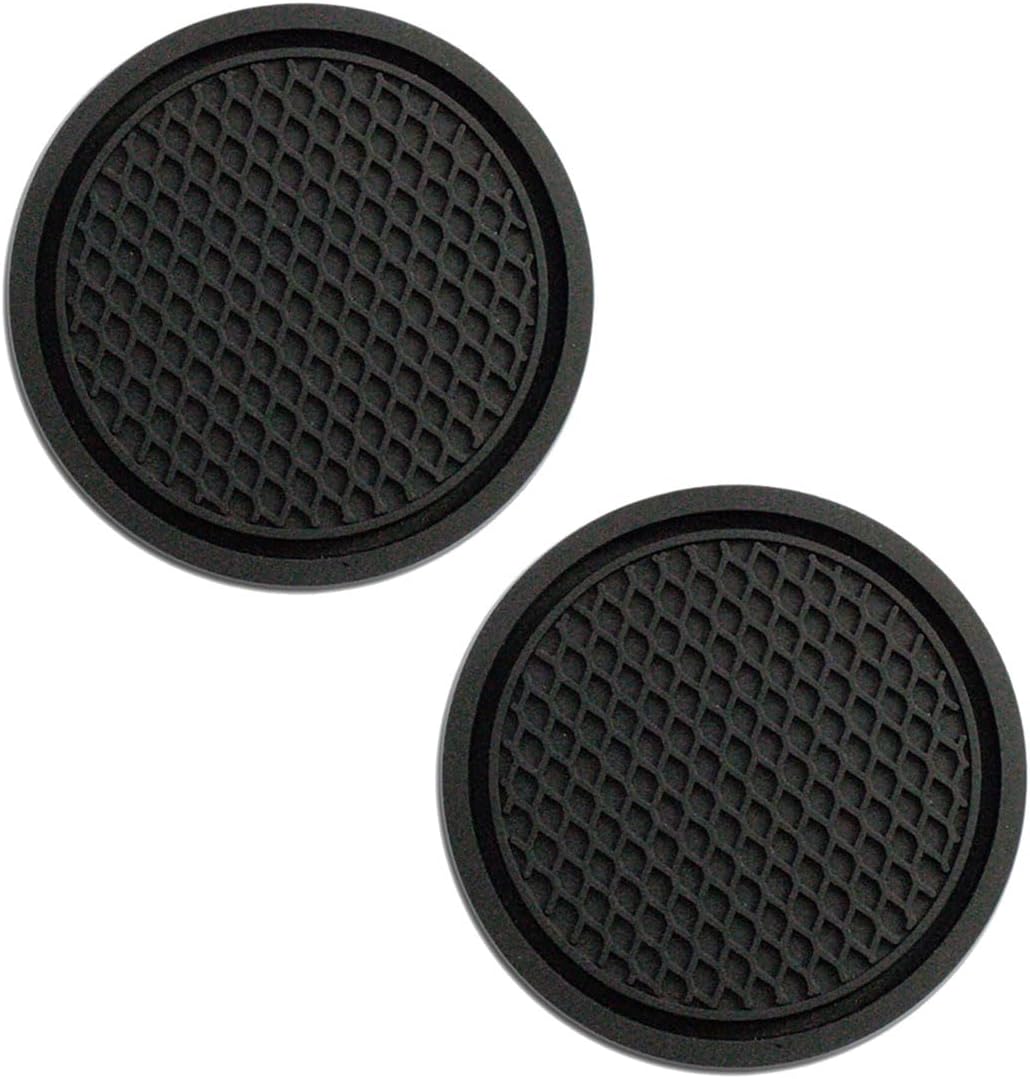 Car Cup Holder Coasters For Renault Captur,Silicone Auto Mug Mats,Universal Non-Slip Recessed Coaster,Interior Accessories,A/Black