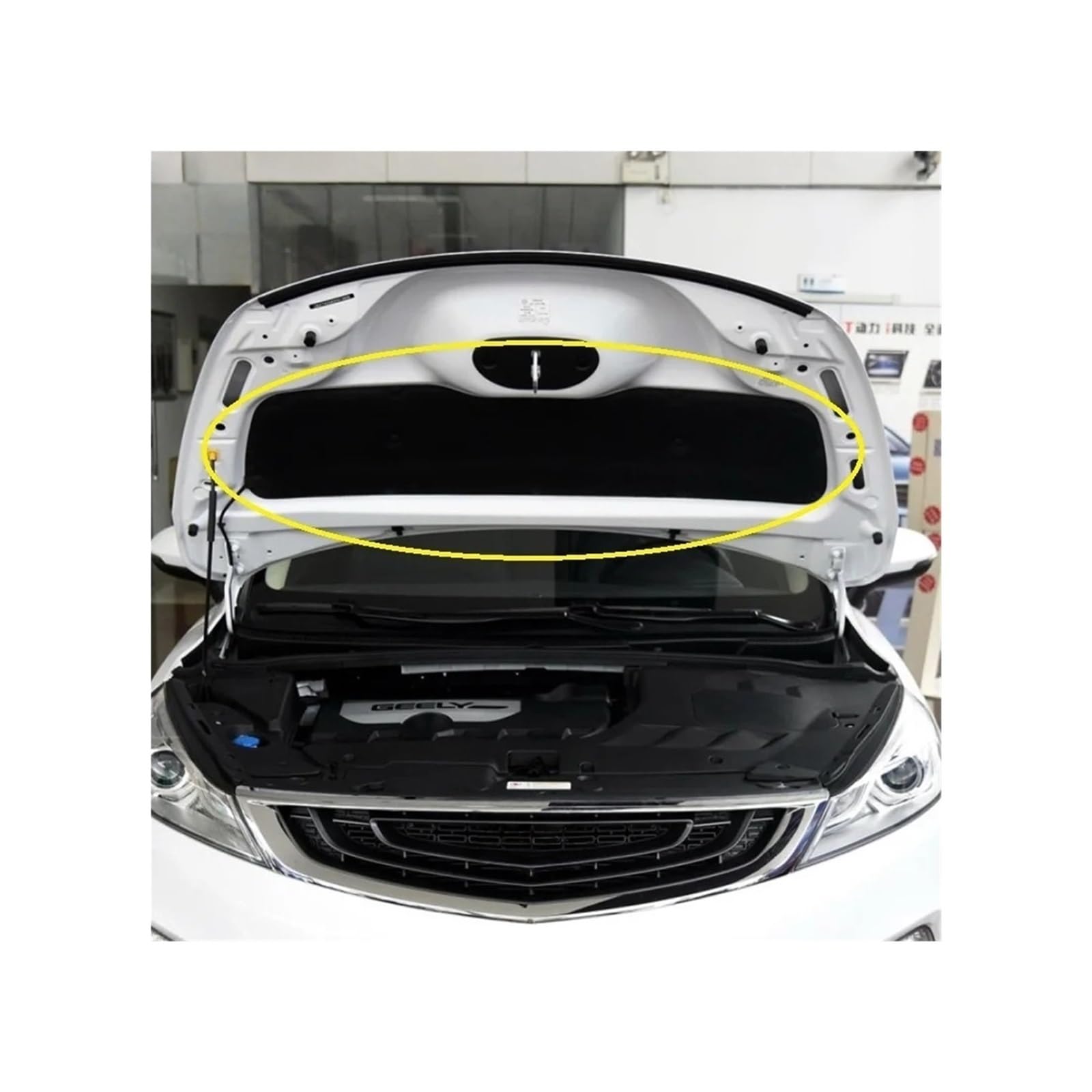 Wuqqxxqcm One Color Car Engine Hood Heat Sound Insulation Cotton Aboard,Compatible For Geely Emgrand Gs