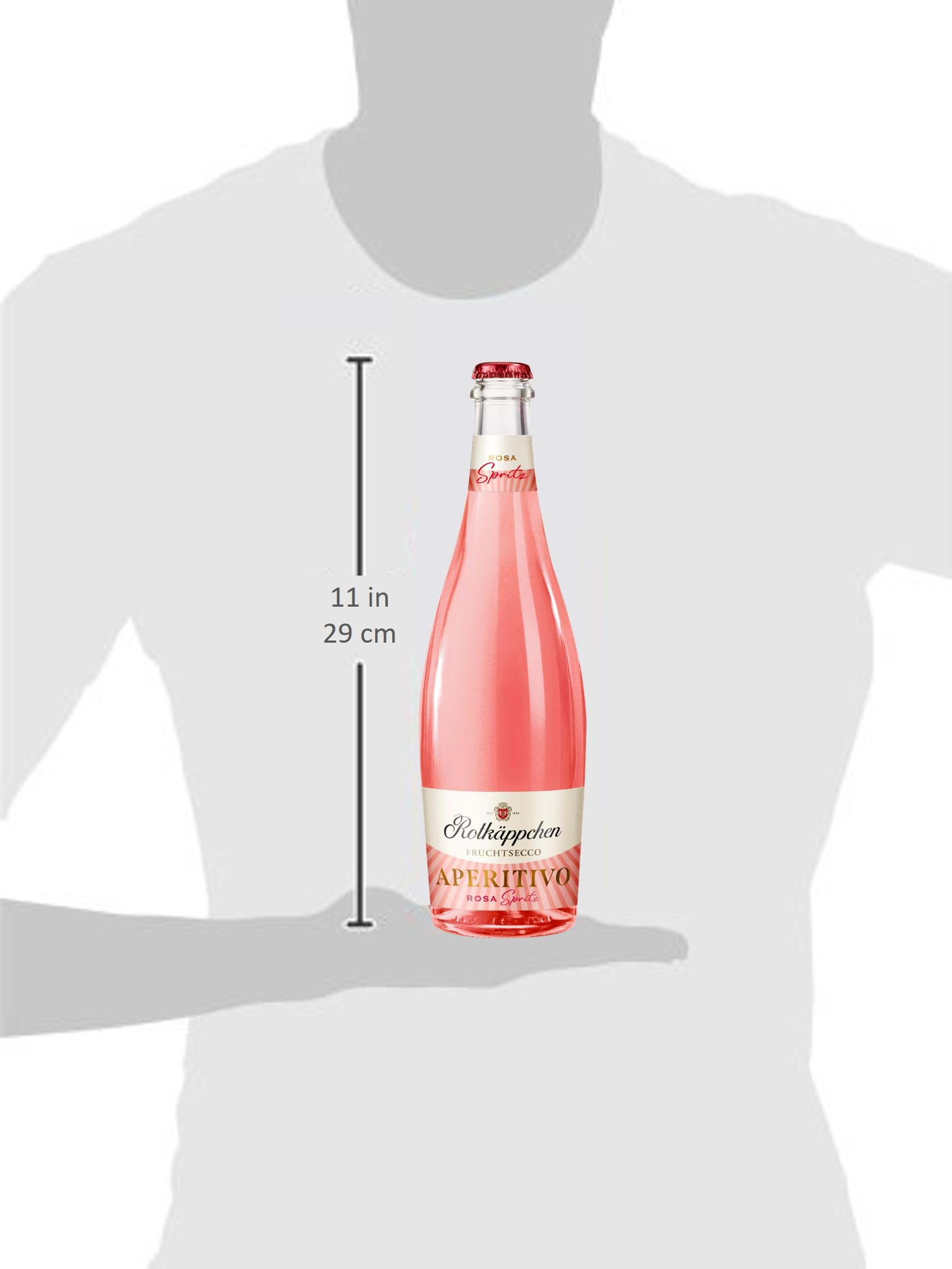 Rotkäppchen Fruchtsecco Aperitivo Rosa Spritz (6 x 0,75l) – Aromatisiertes weinhaltiges Getränk mit Orangen‑ & Grapefruitnoten