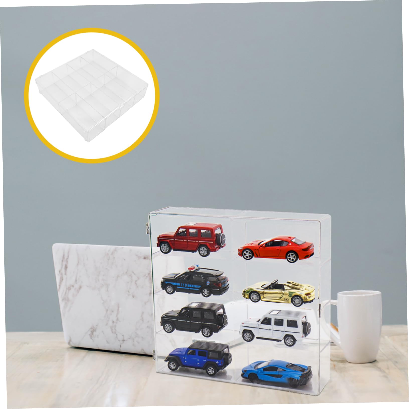 Caja de Acrílico para Maquetas de Coches 1: 32, Vitrina