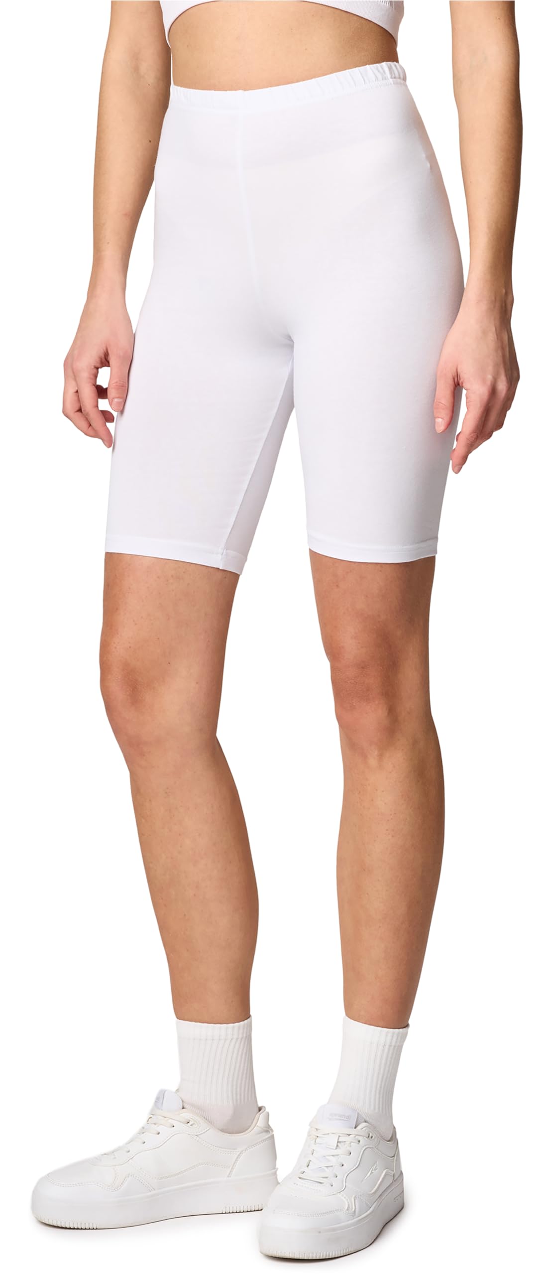 Merry Style Kurze Leggings Damen Shorts aus Baumwolle Komfortable Kurze Hose Radlerhose Ideal für den Alltag und Sportaktivitäten MS10-200