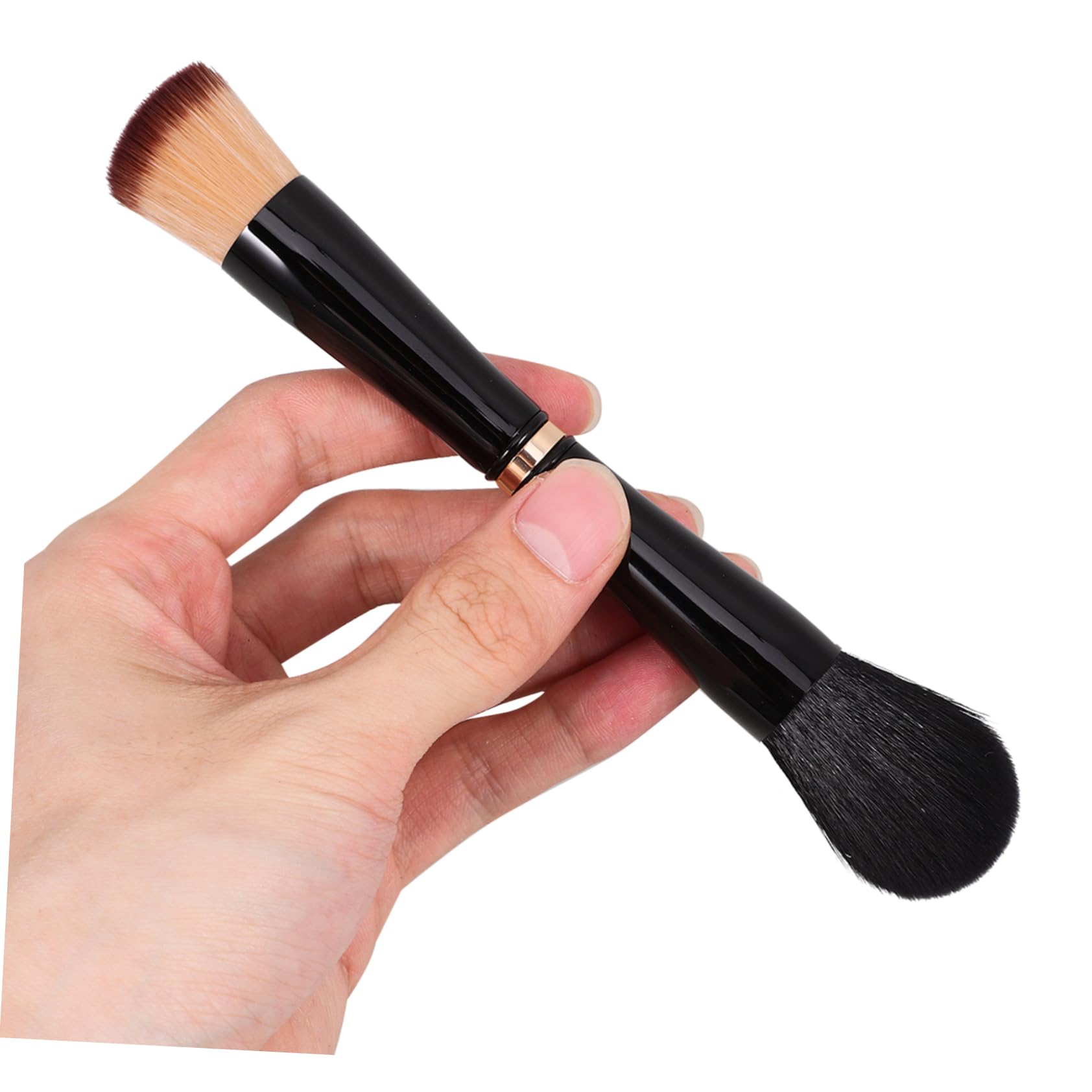 Didiseaon 5 Pz pennello da trucco Spazzola fondotinta pennello per fondotinta piccolo pennello per il trucco pennello per polvere sciolta pennello per cipria Lana di nylon di seta ondulata