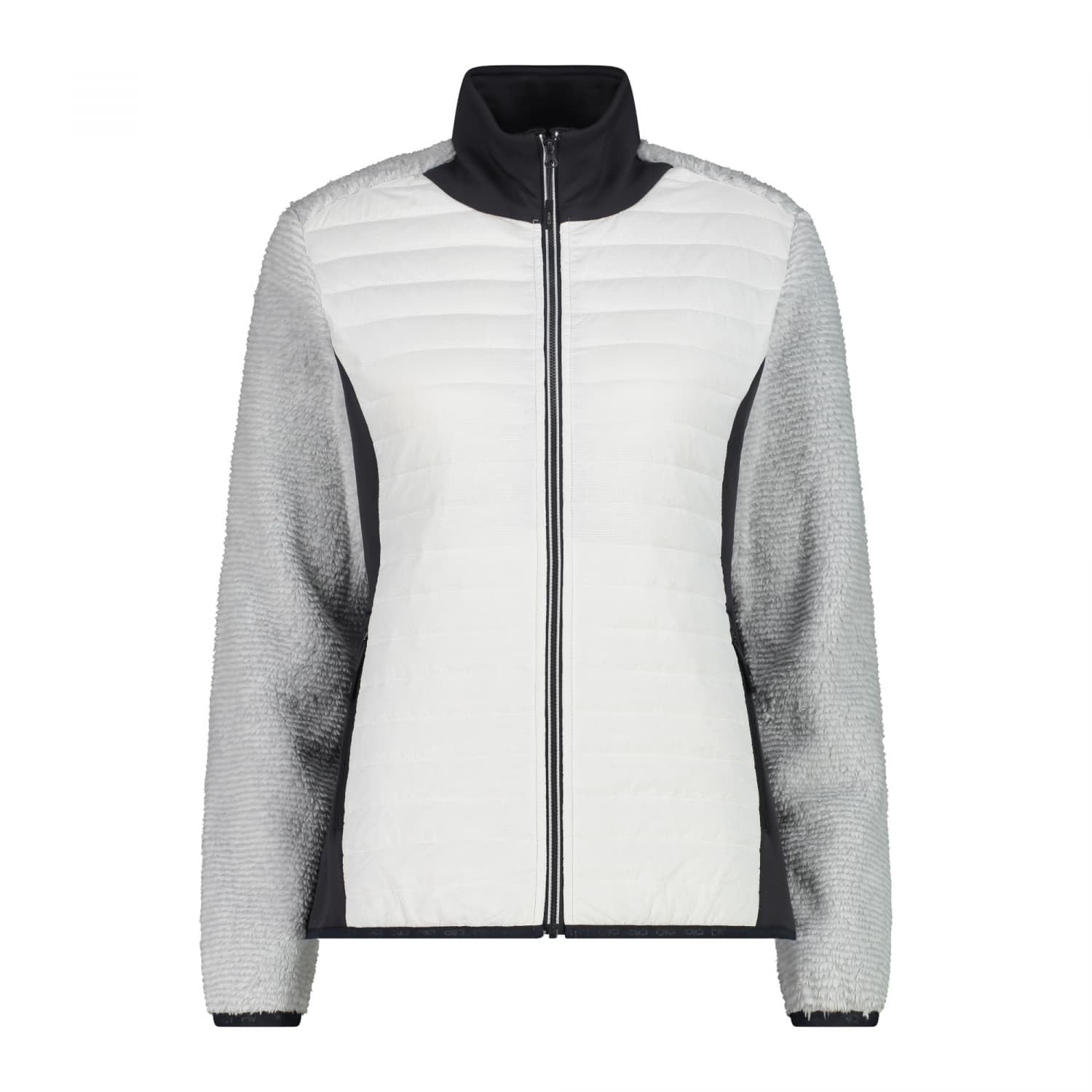CMP - Women's Highloft Hybrid Fleece Jacket, Aluminium, 52