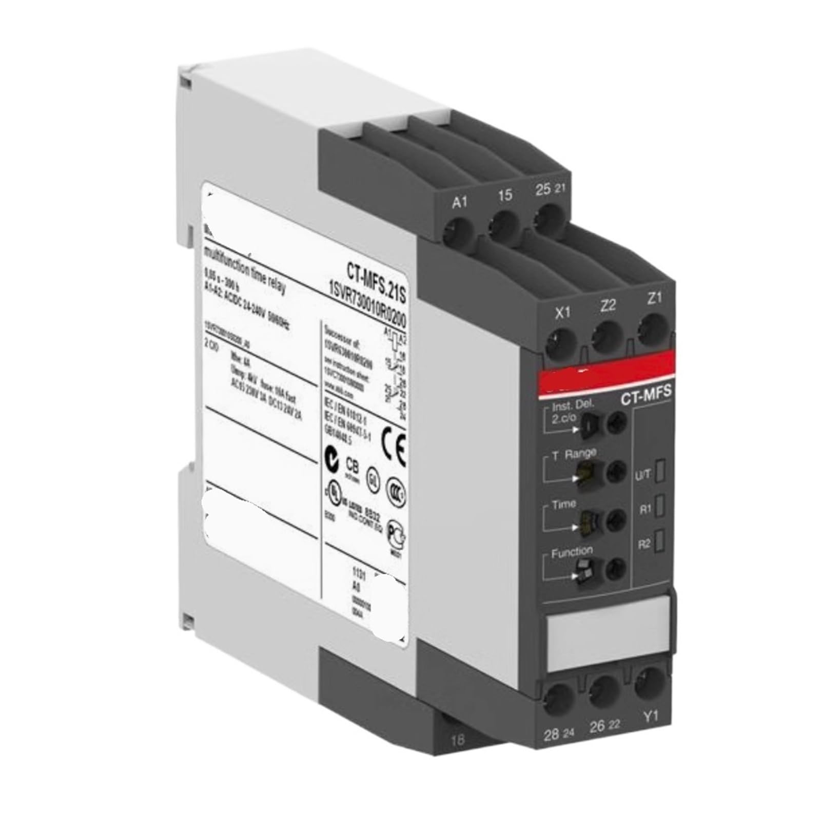 YMUGUEGH Time relay CT-MFS.21S, multifunction,2c/o,24-240VAC