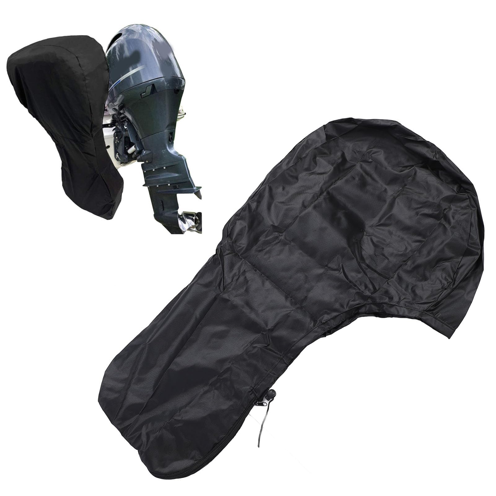 Coperchio Motore Marino Impermeabile Custodia Completa per Motori Fuoribordo 6-15 HP Coprimotore in Poliestere Resistente per Barca Yacht Barchino Anti Pioggia UV e Polvere